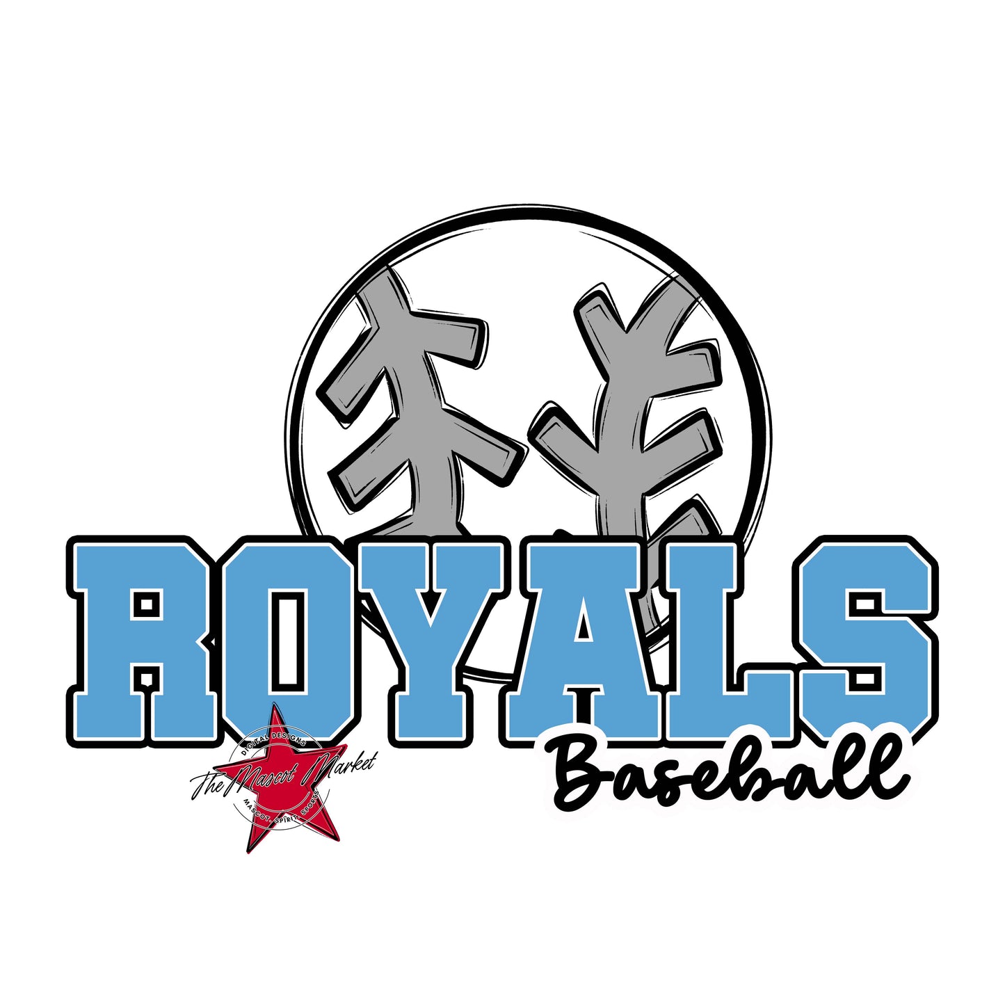 Royals Varsity Baseball-Carolina Blue
