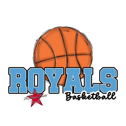 Royals Varsity Basketball-Carolina Blue