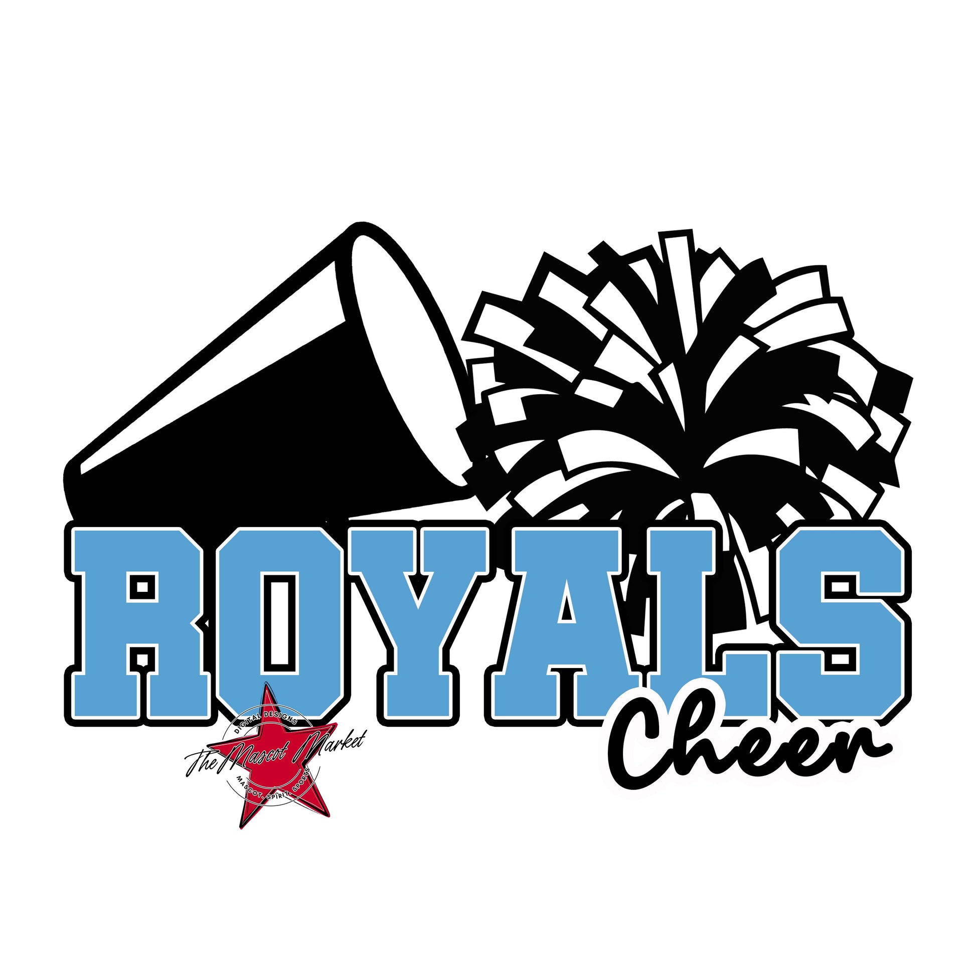 Royals Varsity Cheer-Carolina Blue