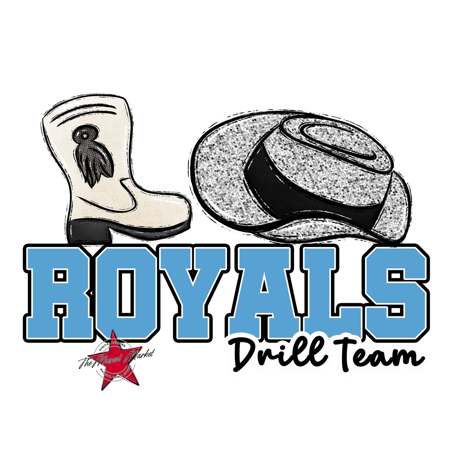 Royals Varsity Drillteam-Carolina Blue