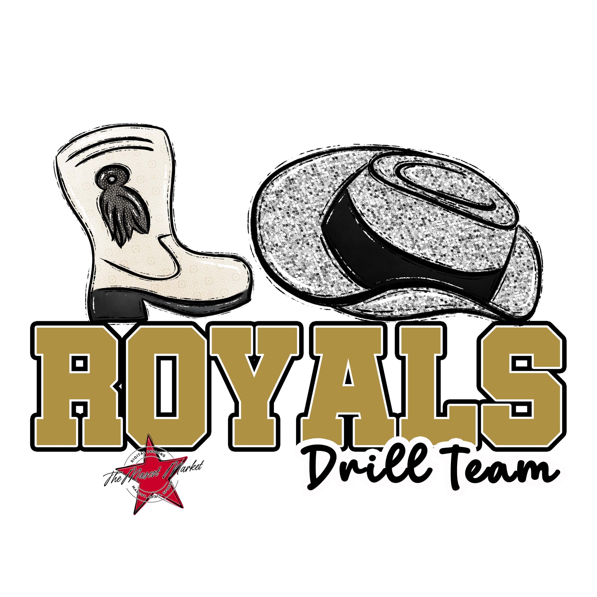 Royals Varsity Drillteam-Gold