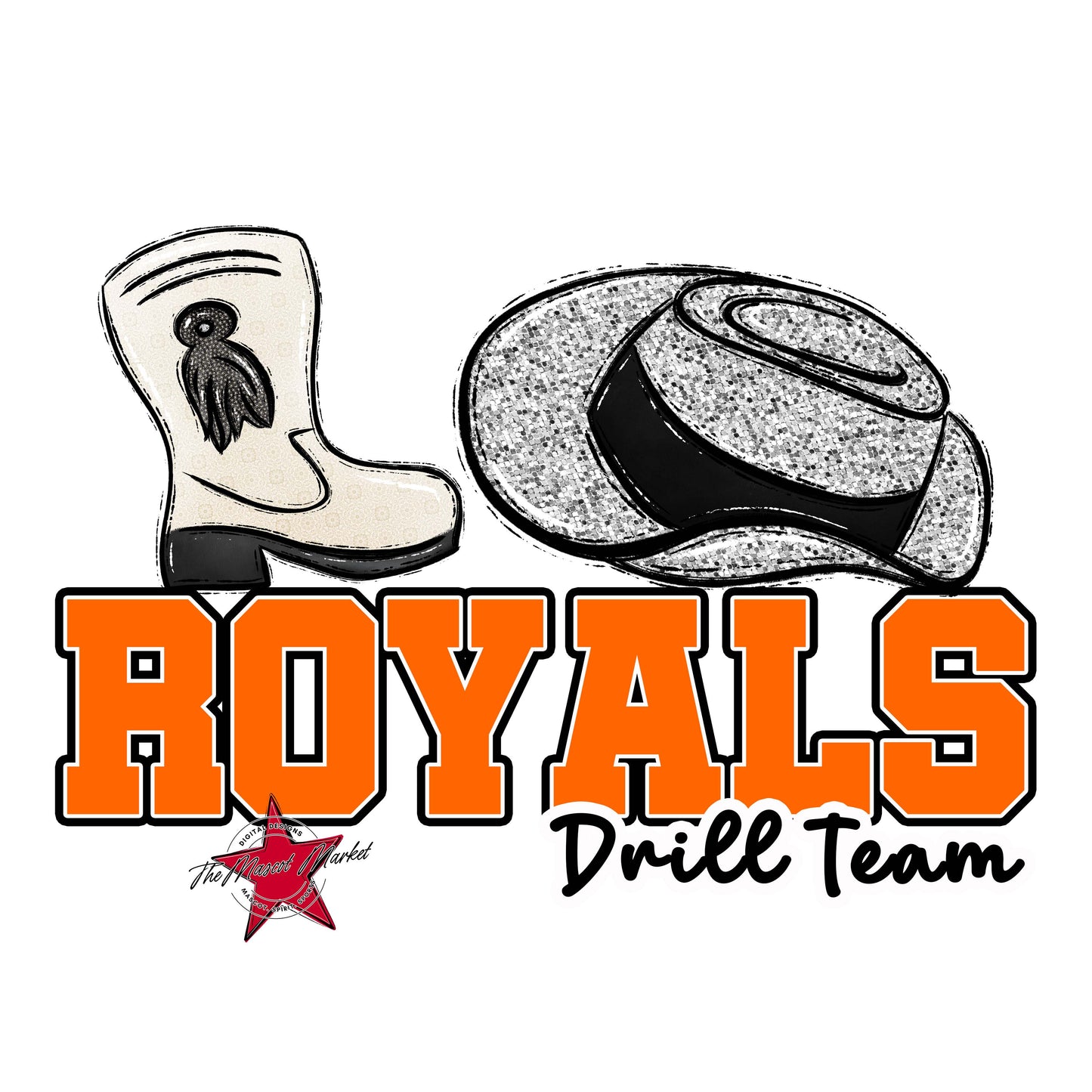 Royals Varsity Drillteam-Orange