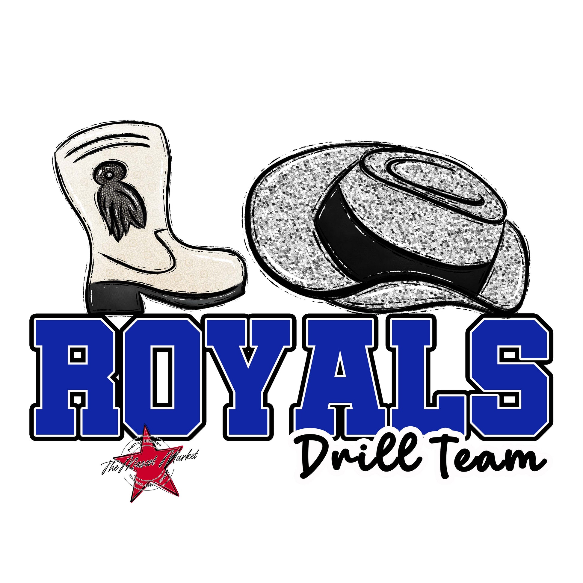 Royals Varsity Drillteam-Royal Blue