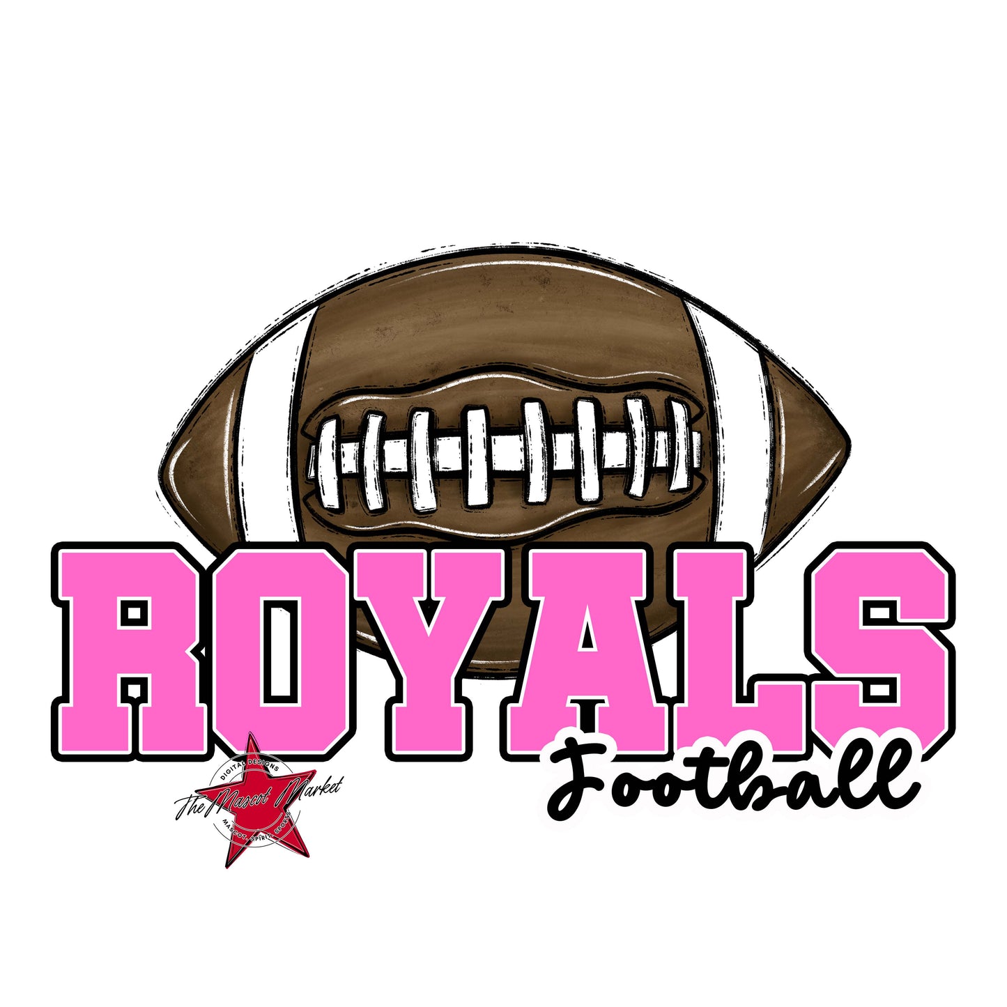 Royals Varsity Football-Baby Pink