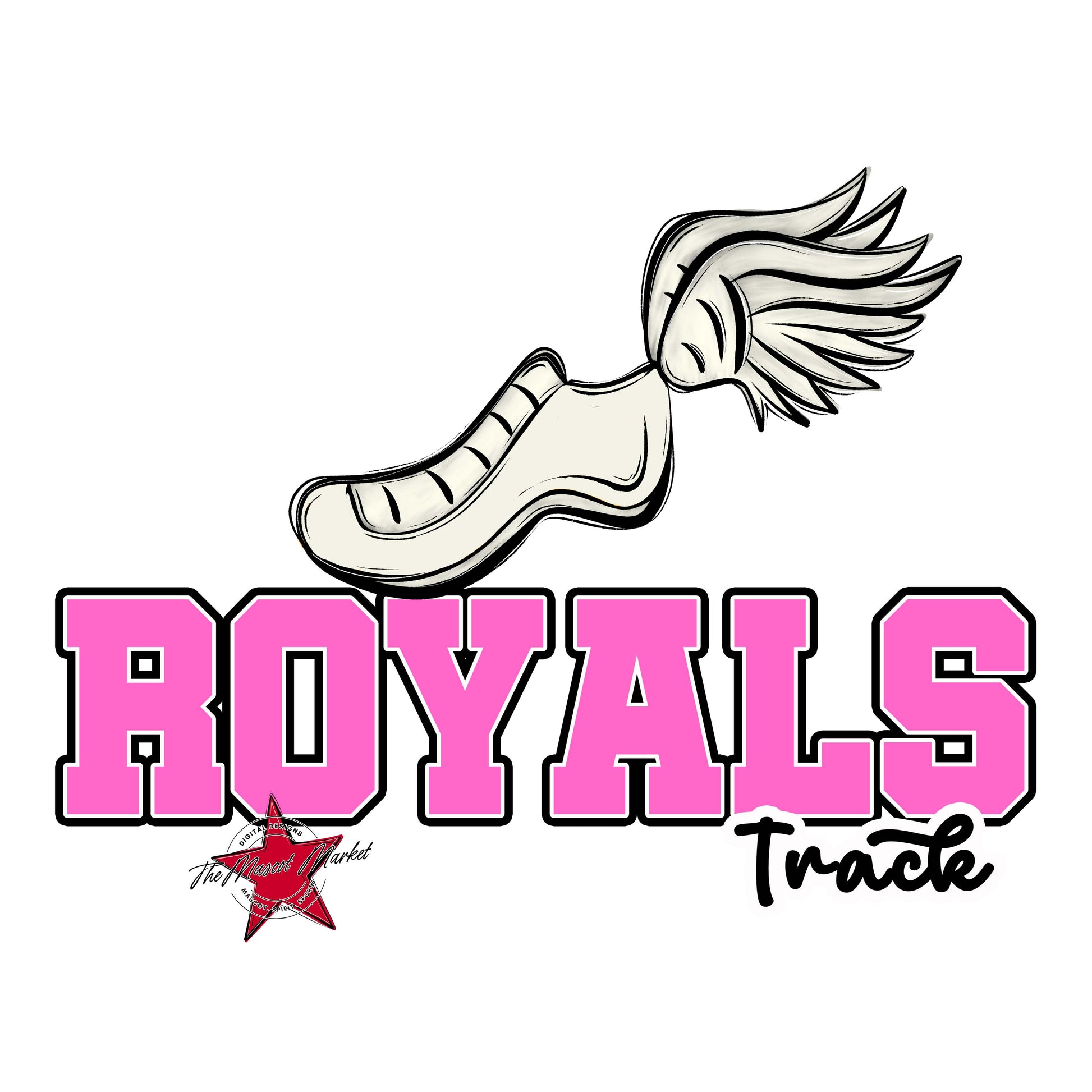 Royals Varsity Track-Baby Pink