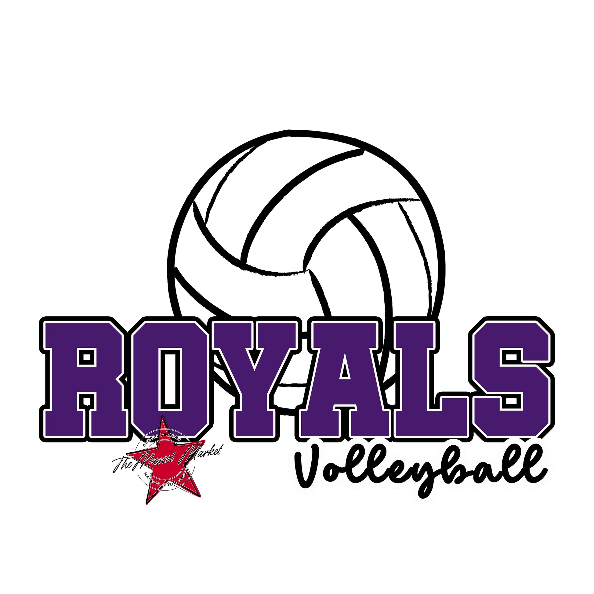 Royals Varsity Volleyball-Purple