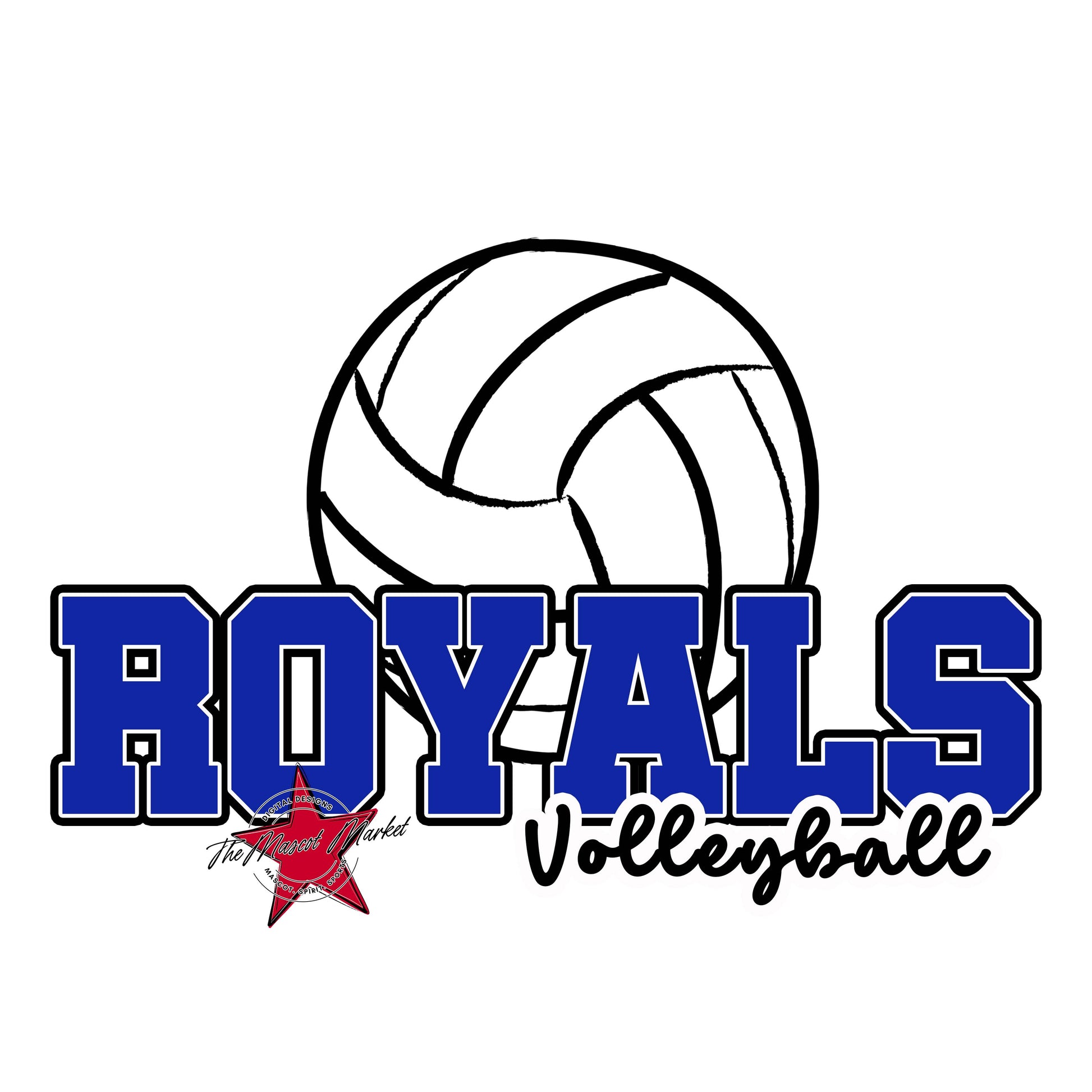 Royals Varsity Volleyball-Royal Blue