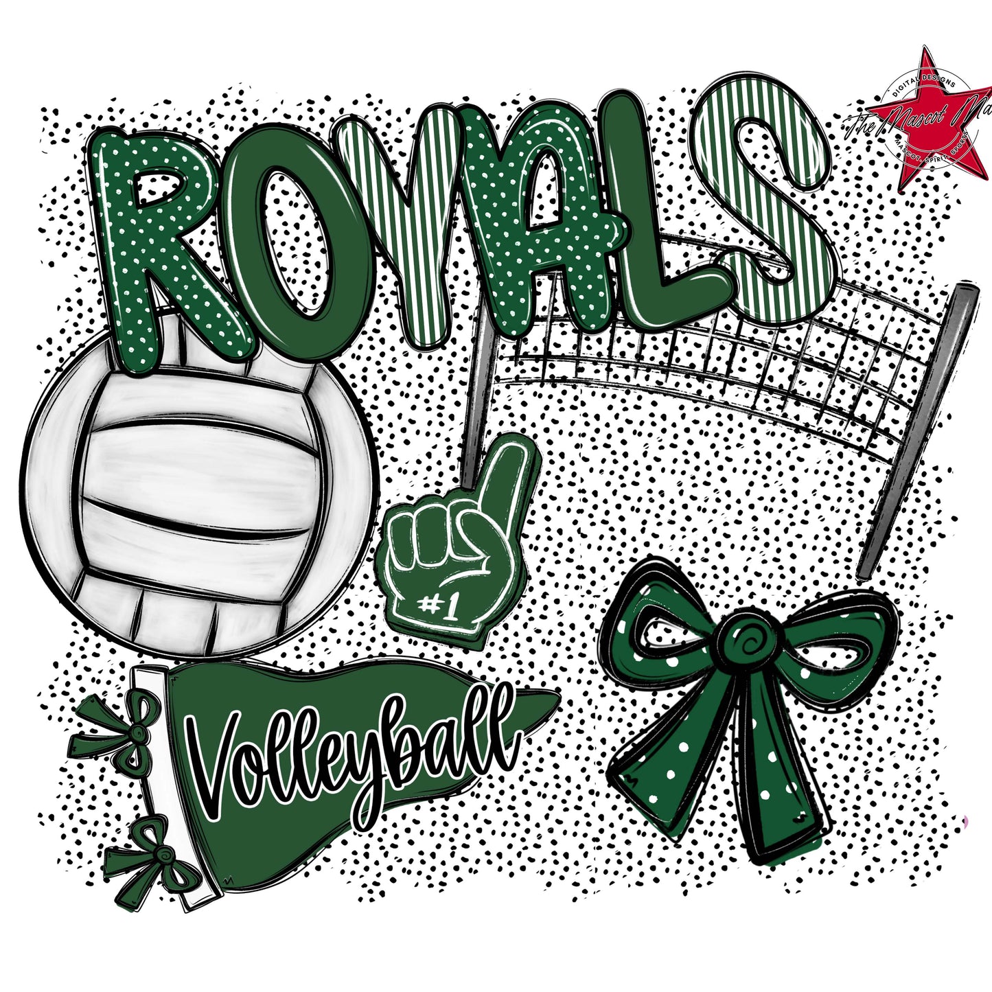 Royals Volleyball Spirit-Green