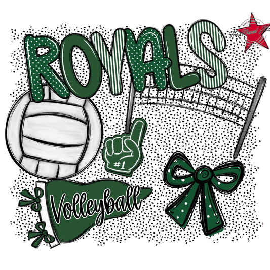 Royals Volleyball Spirit-Green