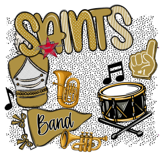 Saints Band Spirit-Gold