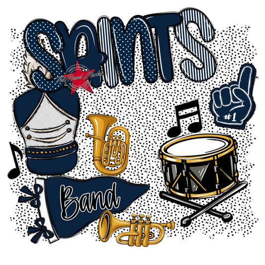 Saints Band Spirit-Navy
