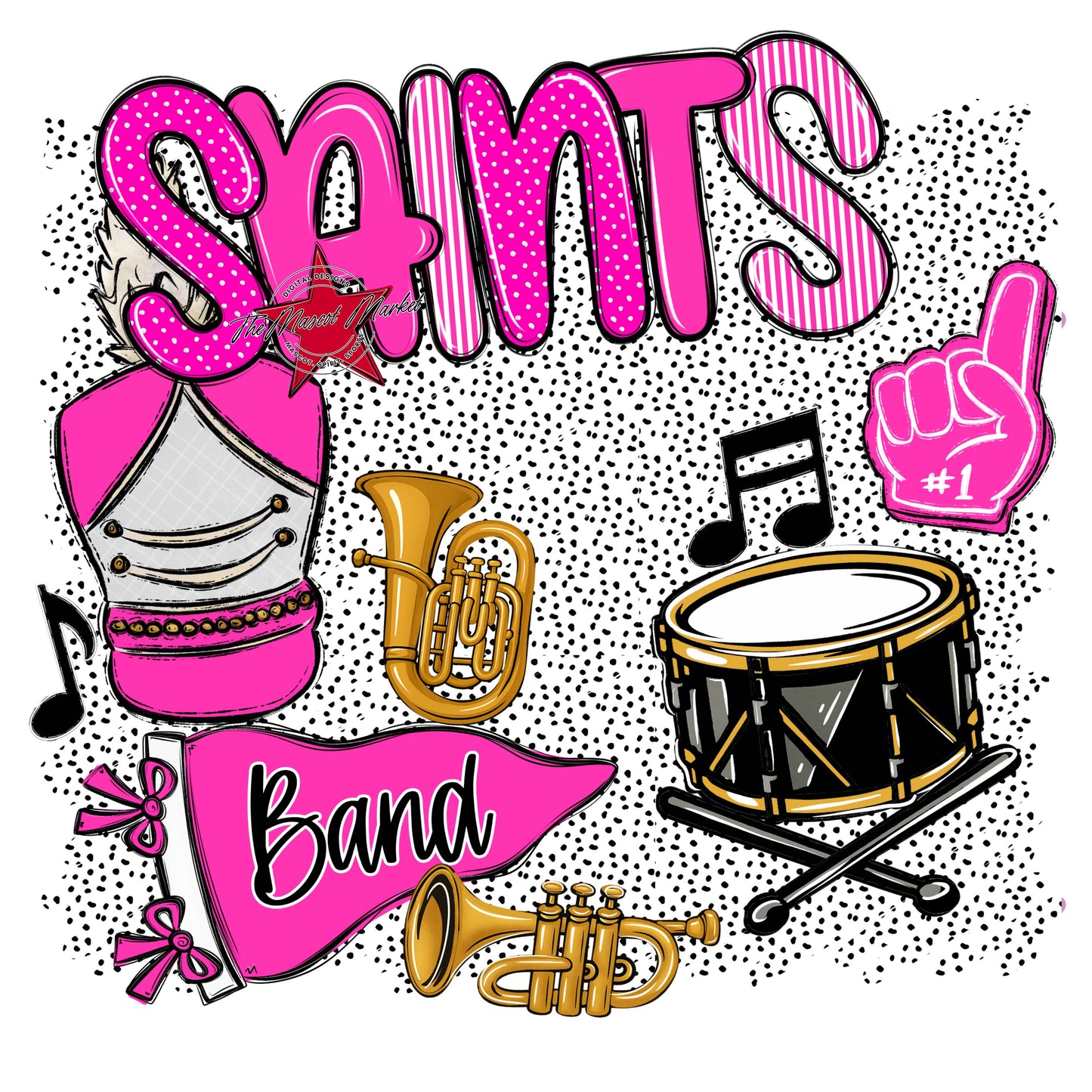 Saints Band Spirit-Pink