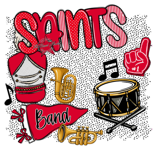 Saints Band Spirit-Red