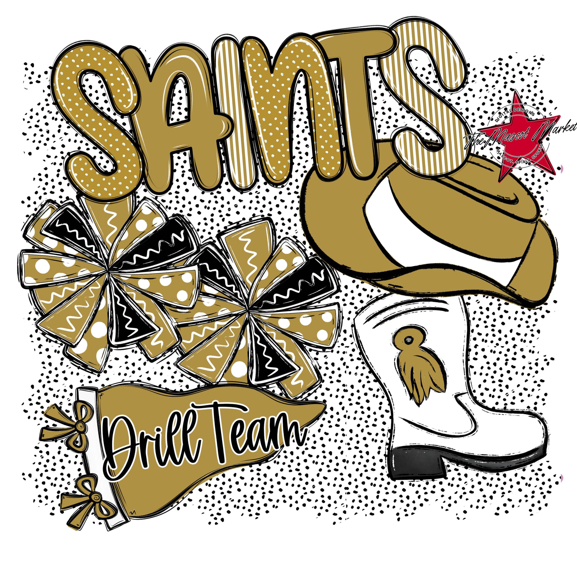 Saints Drillteam Spirit-Gold
