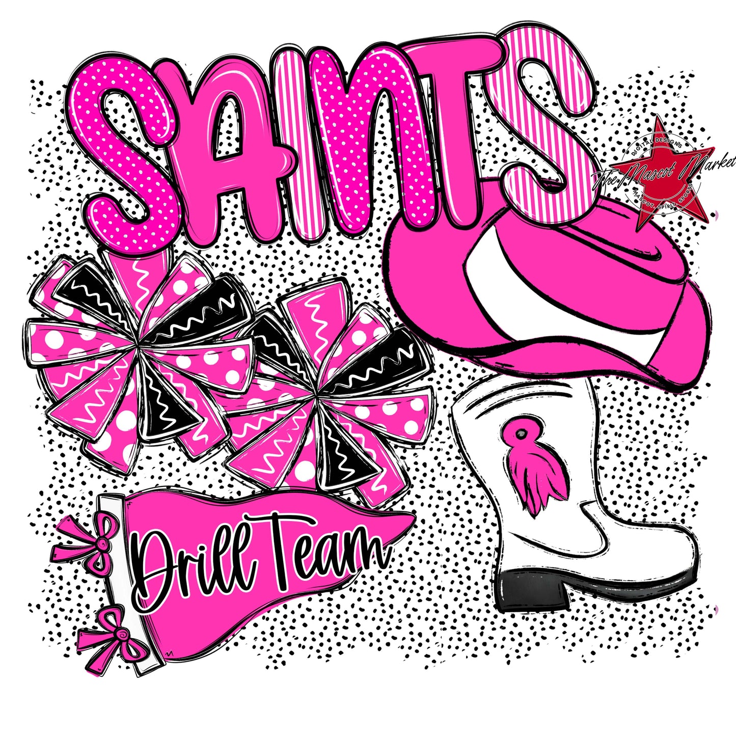 Saints Drillteam Spirit-Pink