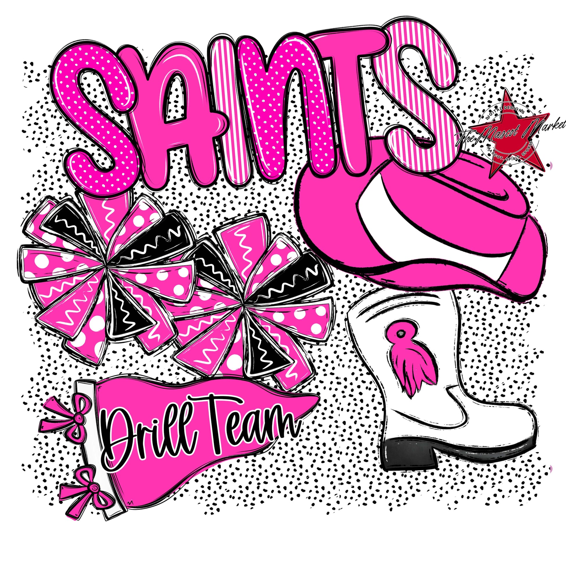 Saints Drillteam Spirit-Pink