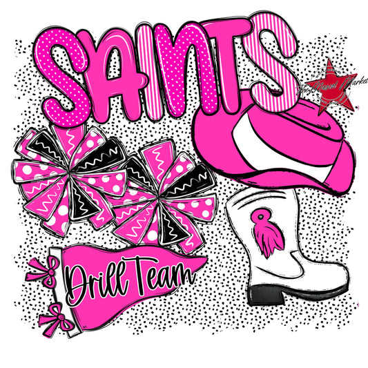 Saints Drillteam Spirit-Pink