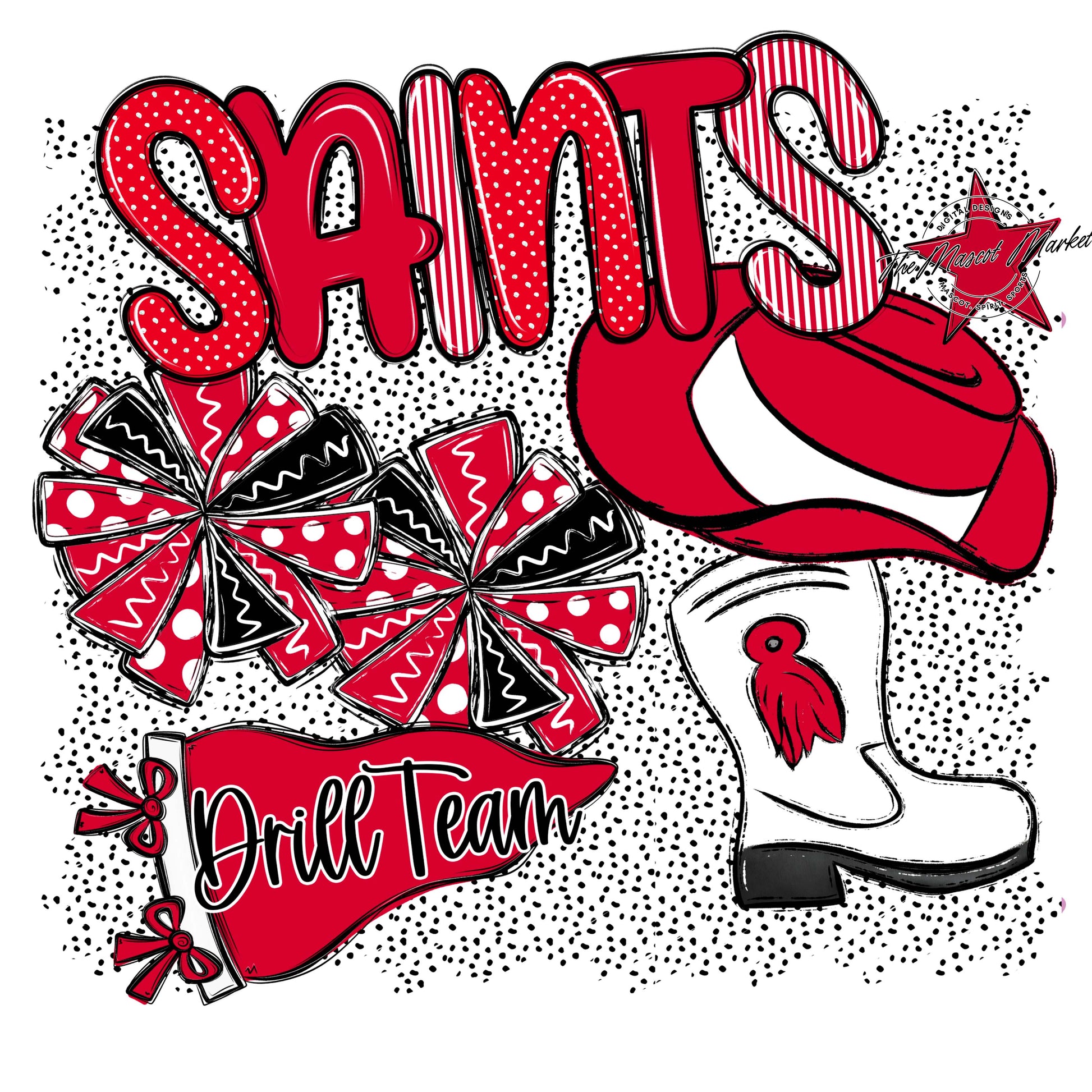 Saints Drillteam Spirit-Red