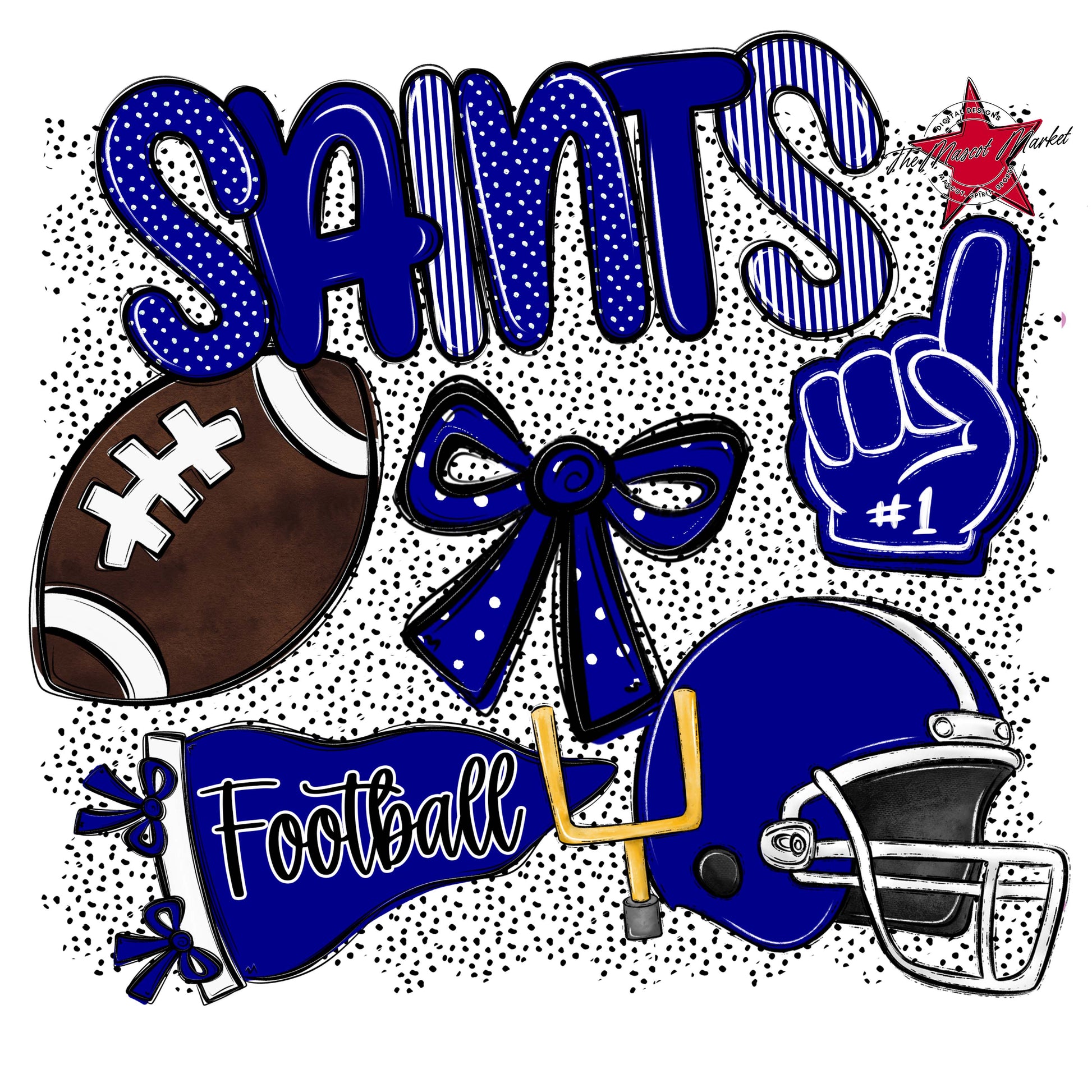 Saints Football Spirit-Blue