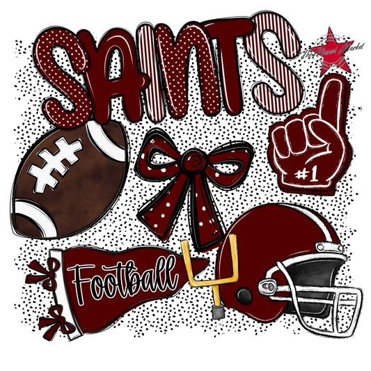 Saints Football Spirit-Maroon