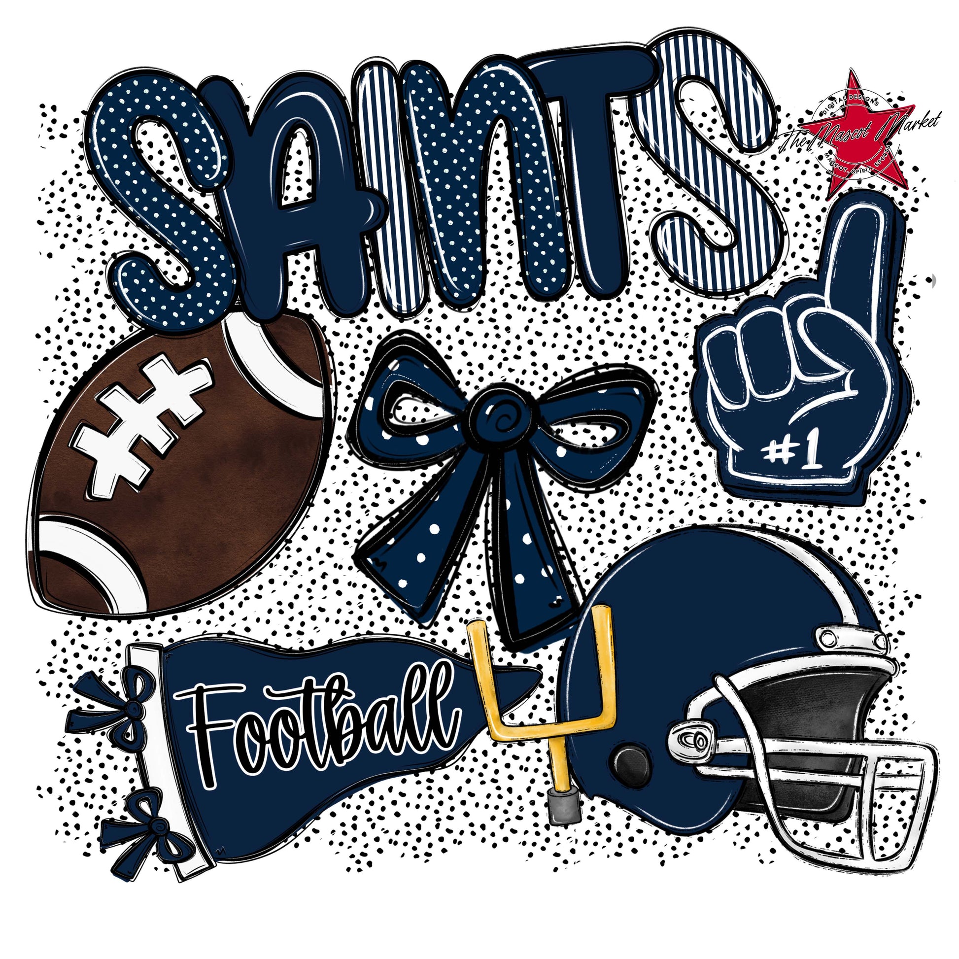 Saints Football Spirit-Navy