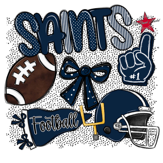 Saints Football Spirit-Navy