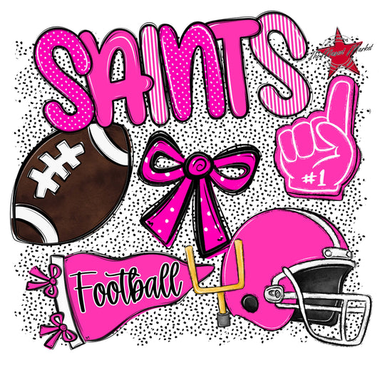 Saints Football Spirit-Pink