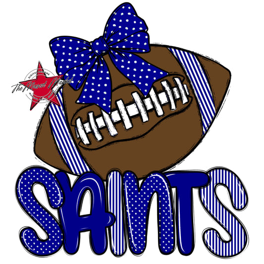 Saints Football Spirit Design-Blue