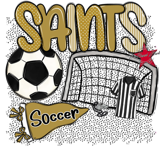 Saints Soccer Spirit-Gold