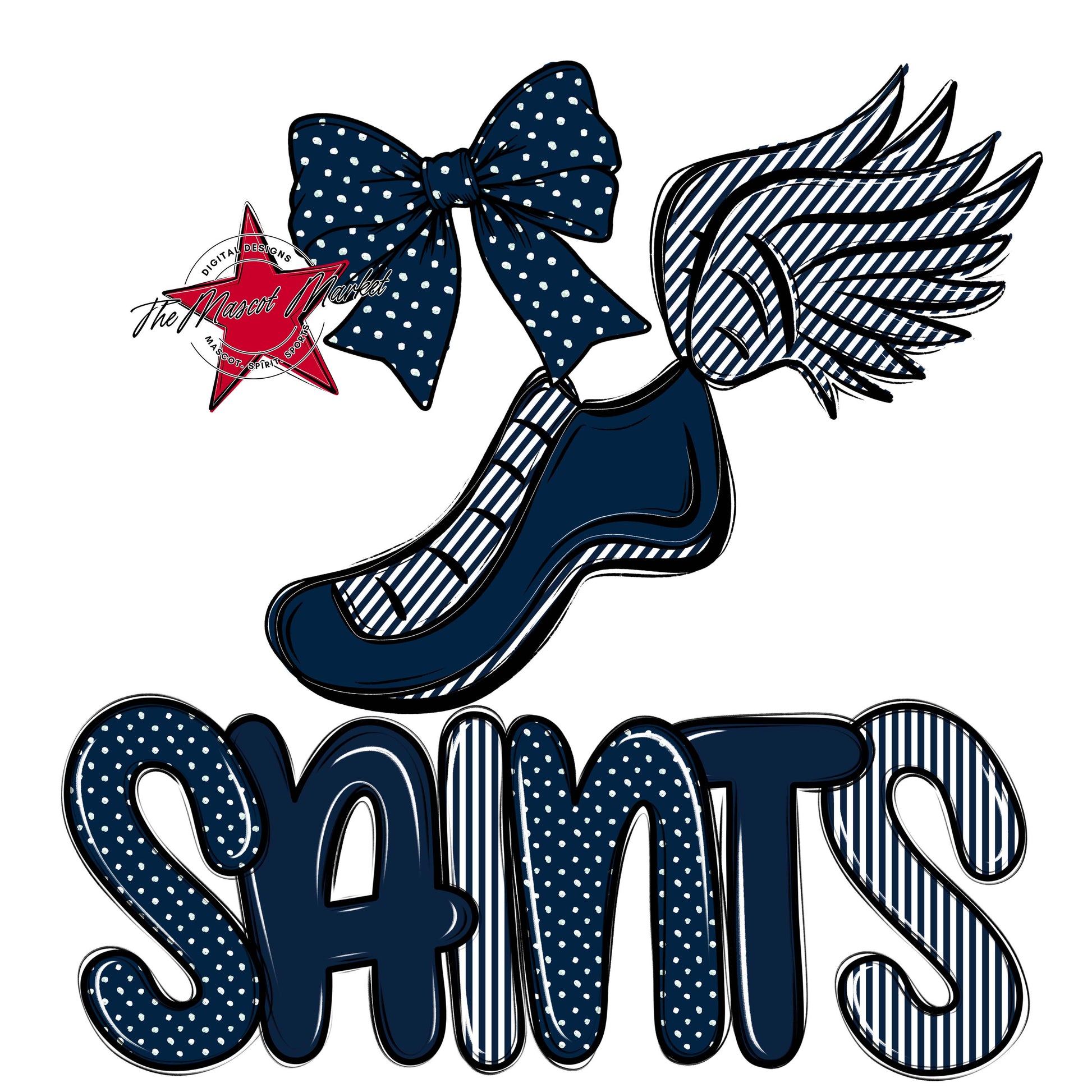 Saints Track Spirit Design-Navy