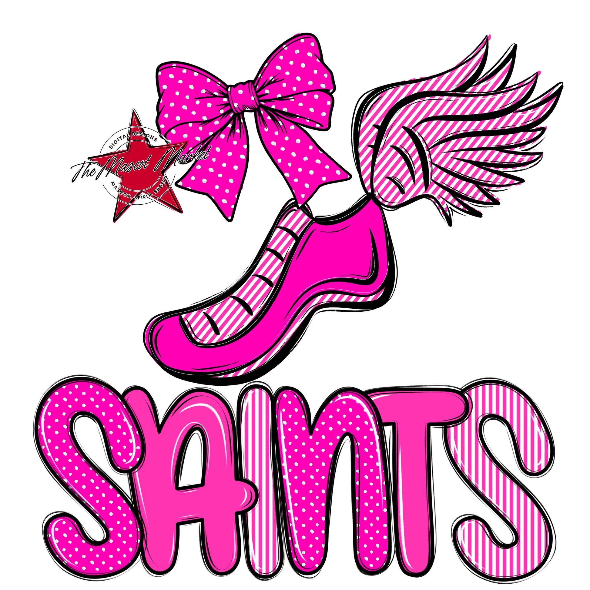 Saints Track Spirit Design-Pink
