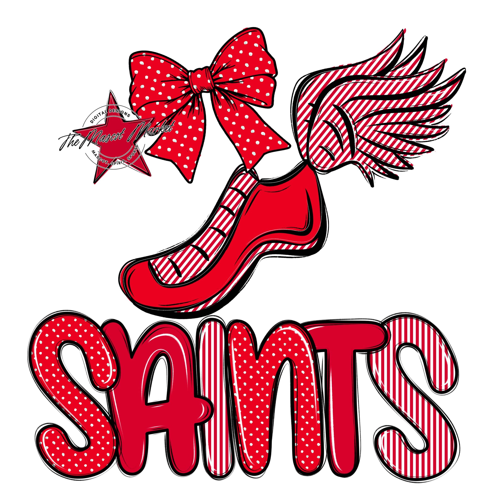 Saints Track Spirit Design-Red