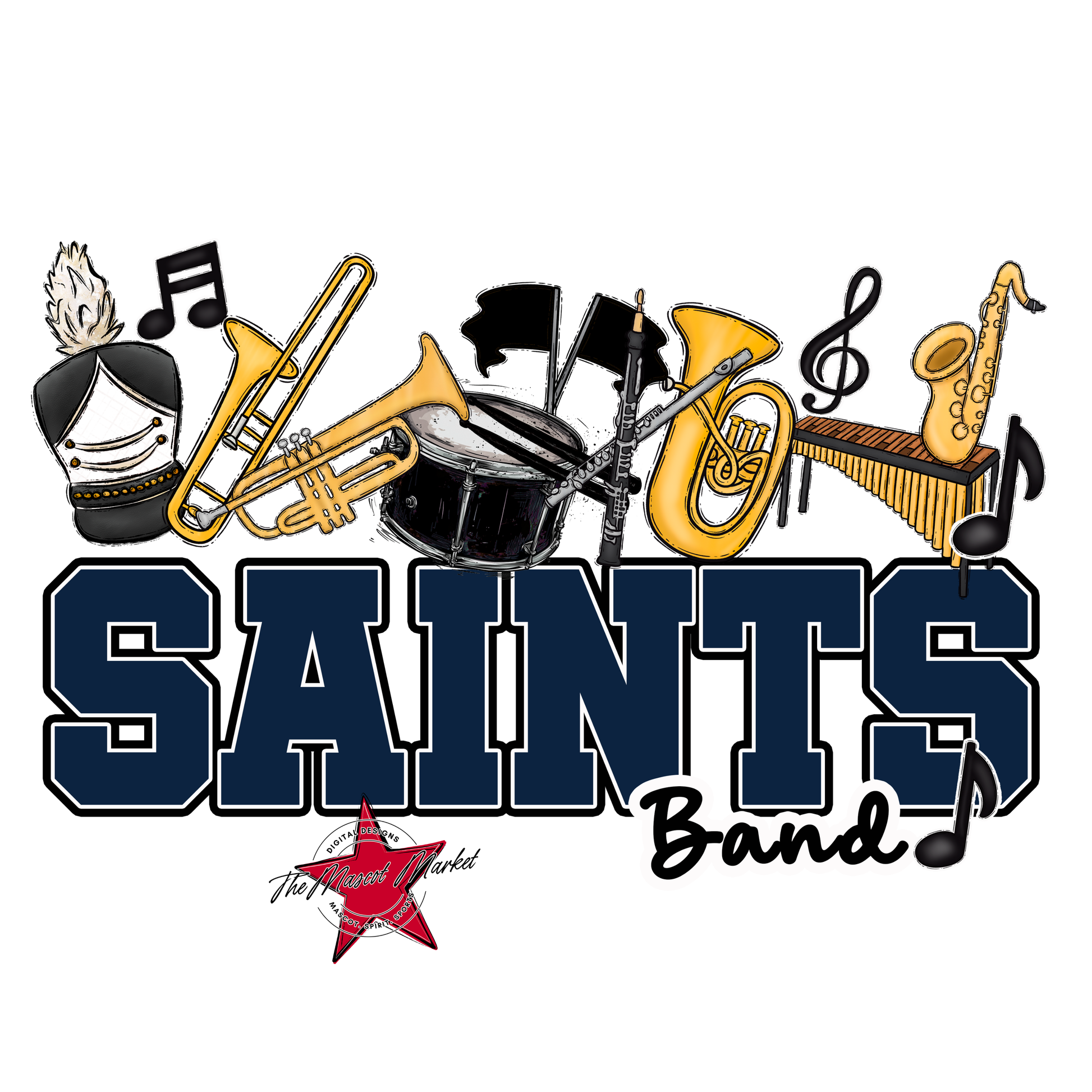 Saints Varsity Band-Navy