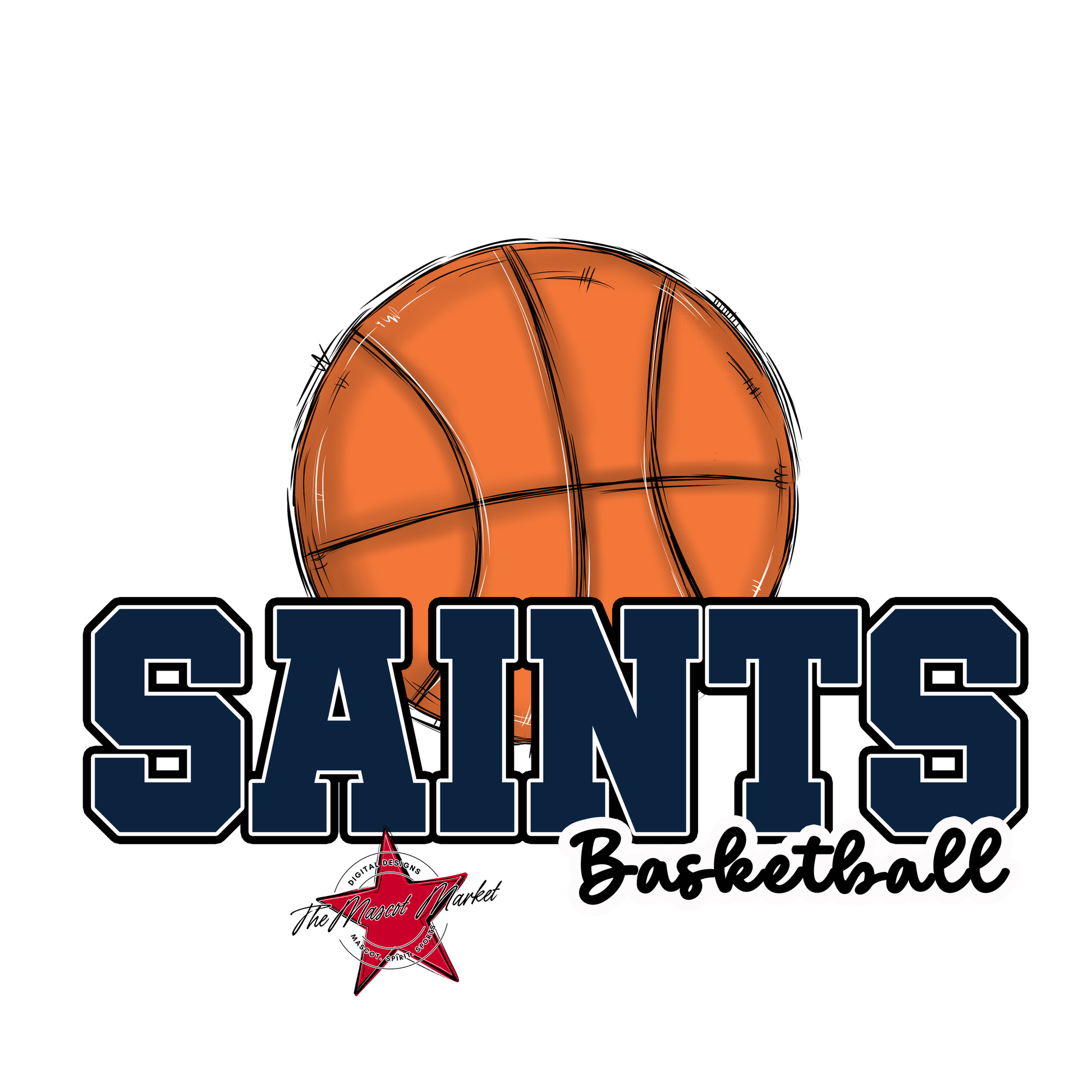 Saints Varsity Basketball-Navy