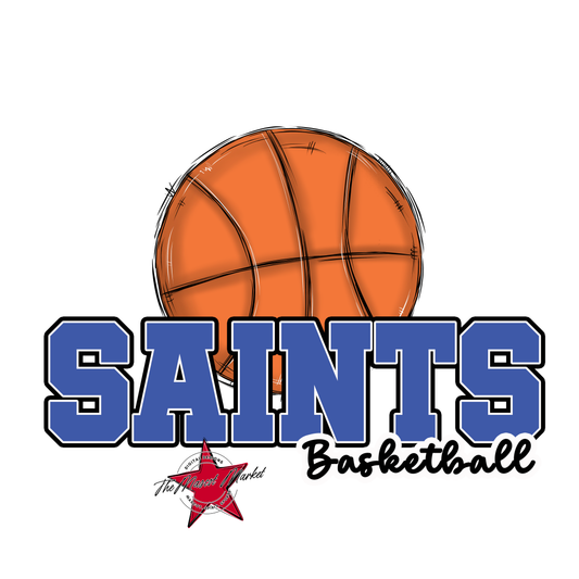 Saints Varsity Basketball-Off Blue