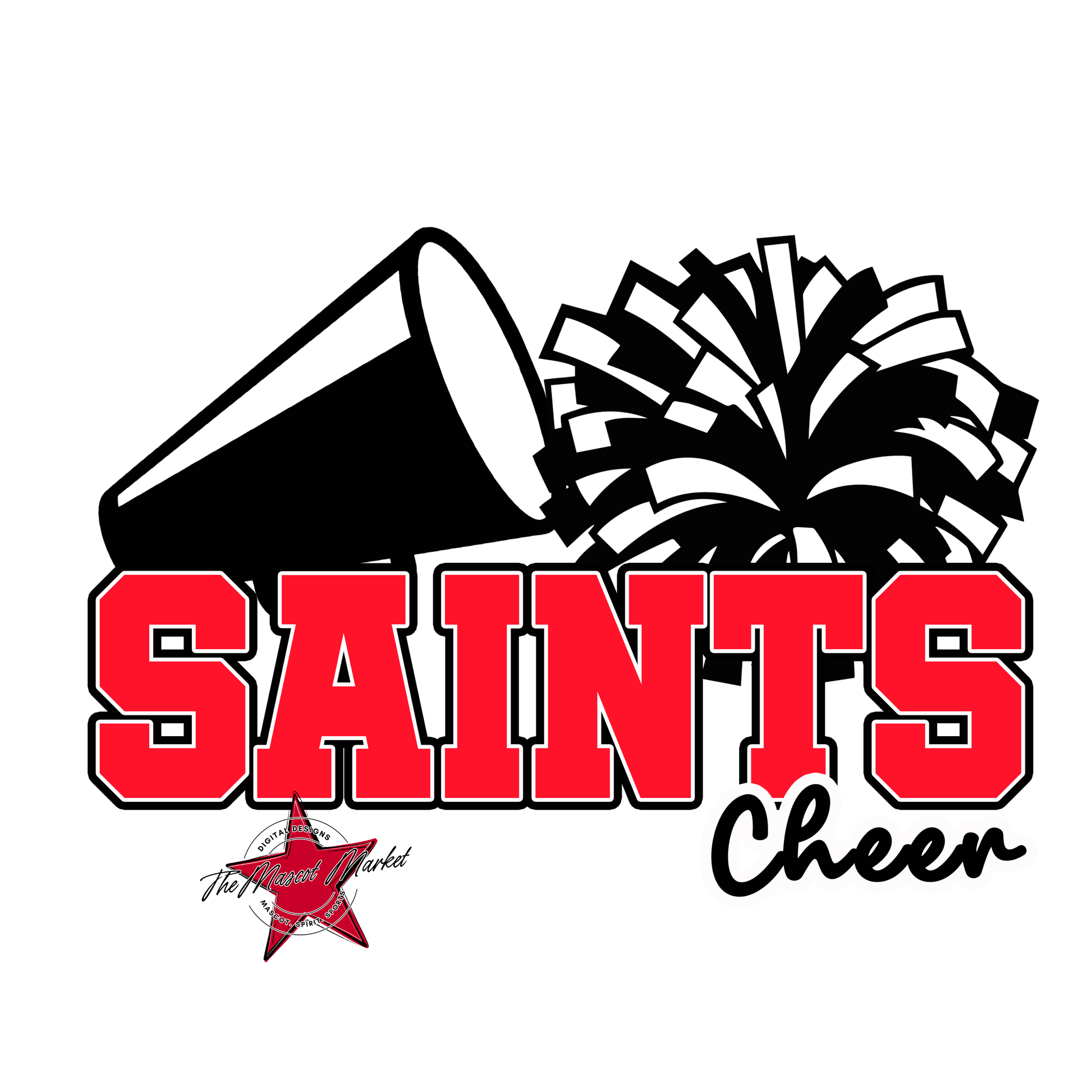Saints Varsity Cheer-Bright Red