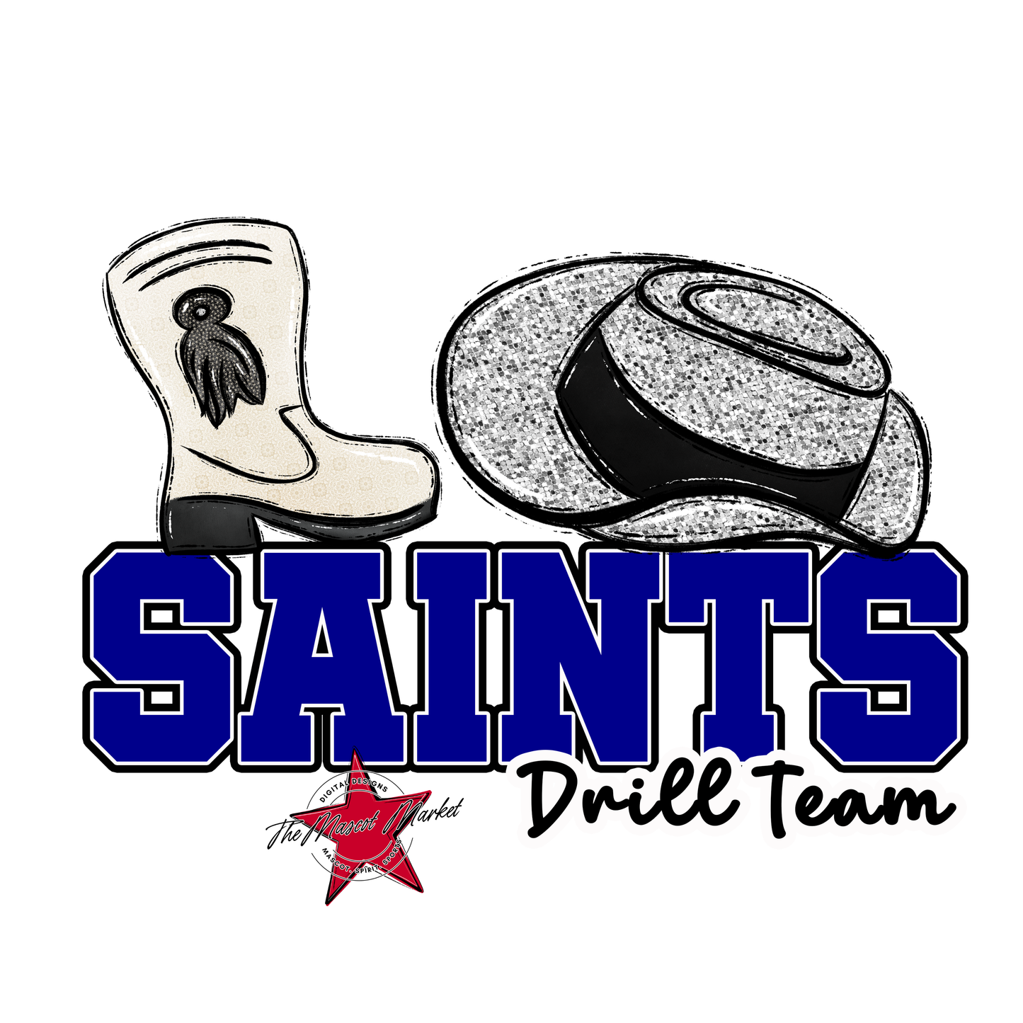 Saints Varsity Drillteam-Blue