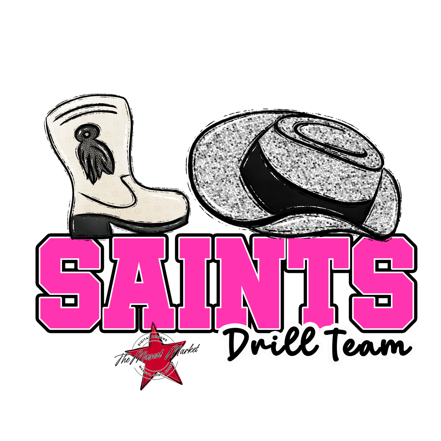 Saints Varsity Drillteam-Pink