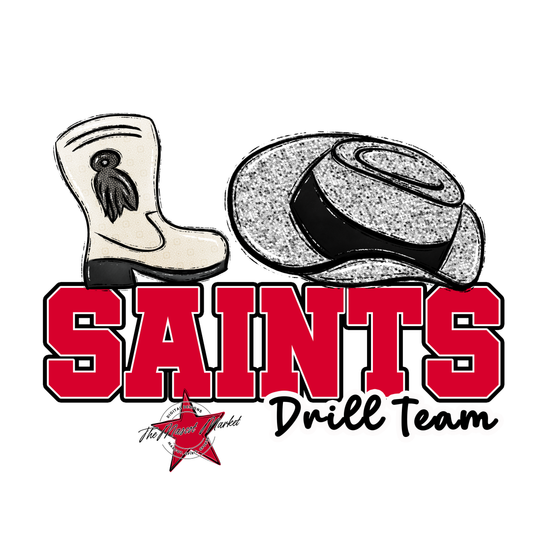 Saints Varsity Drillteam-Red