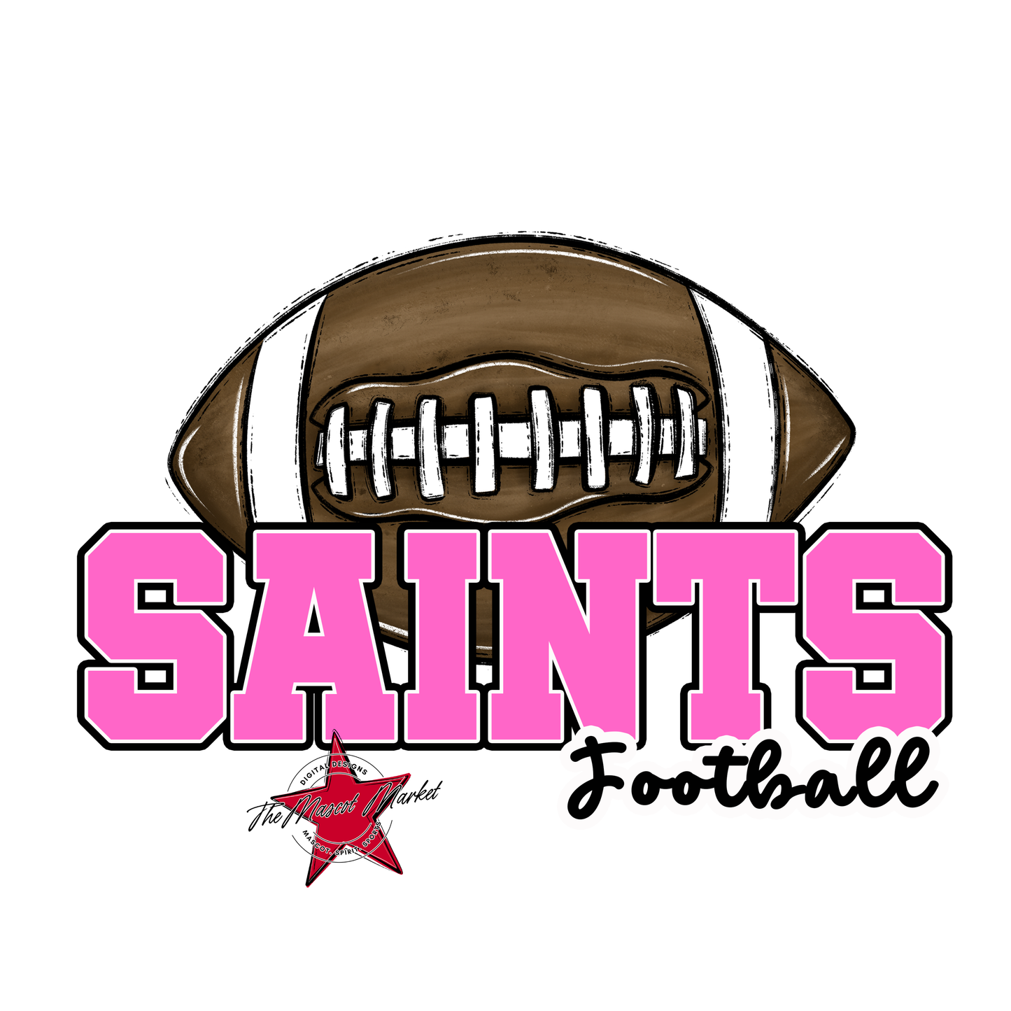 Saints Varsity Football-Baby Pink
