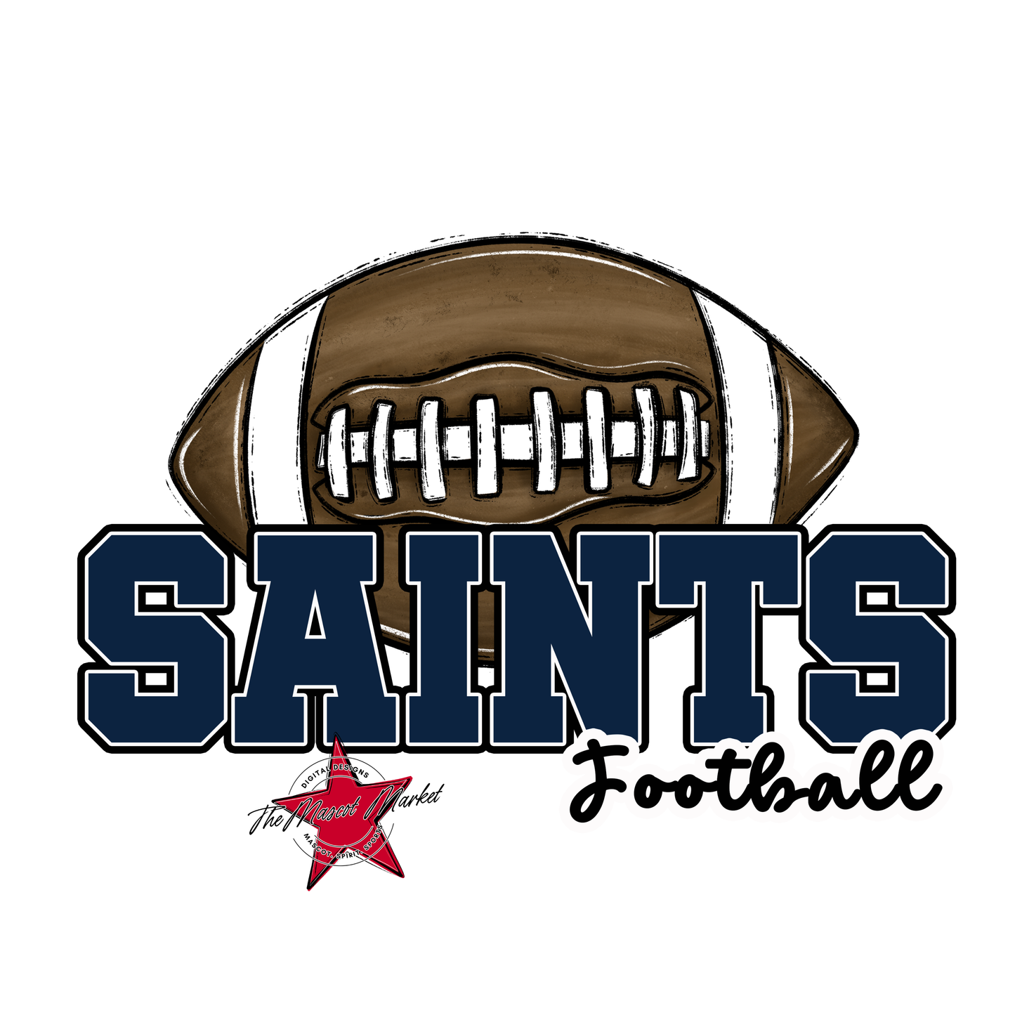 Saints Varsity Football-Navy