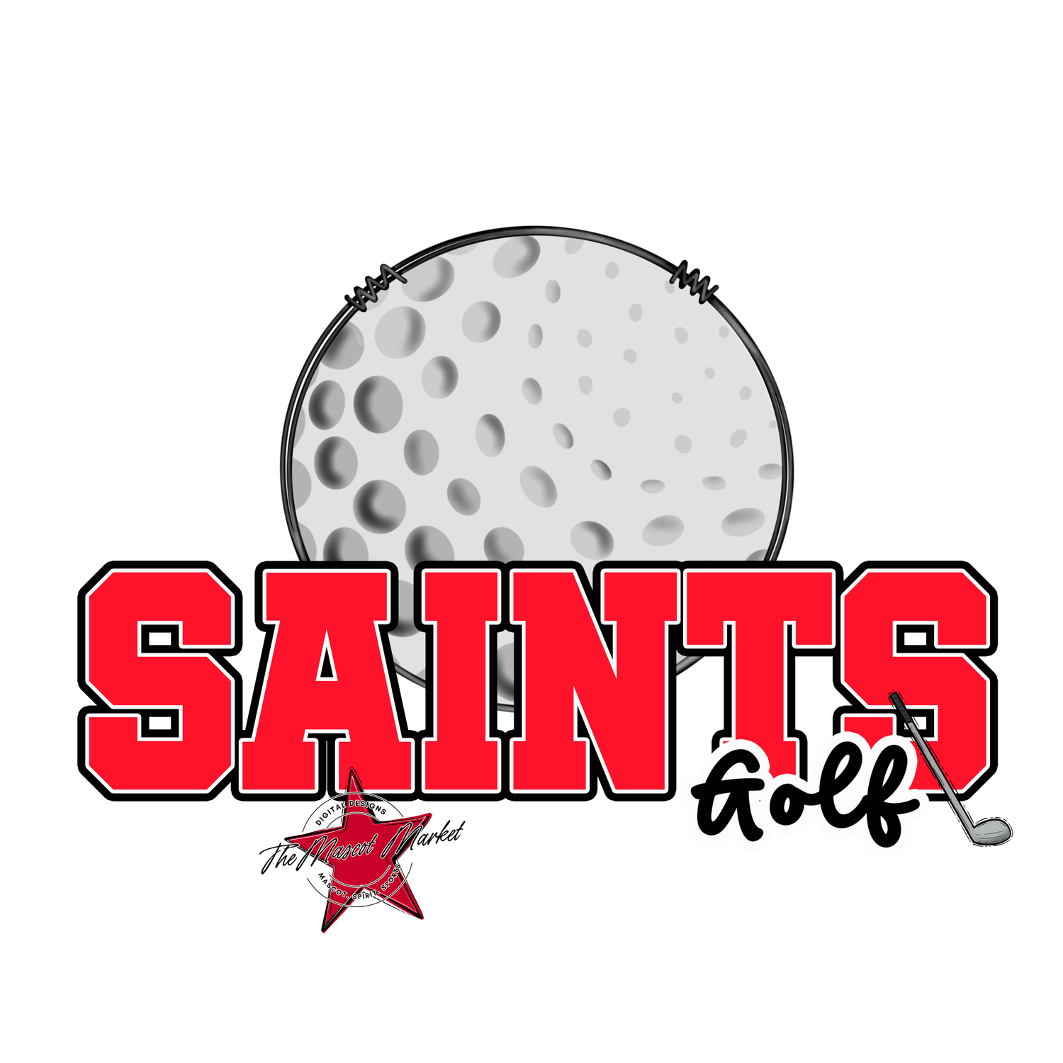 Saints Varsity Golf-Bright Red