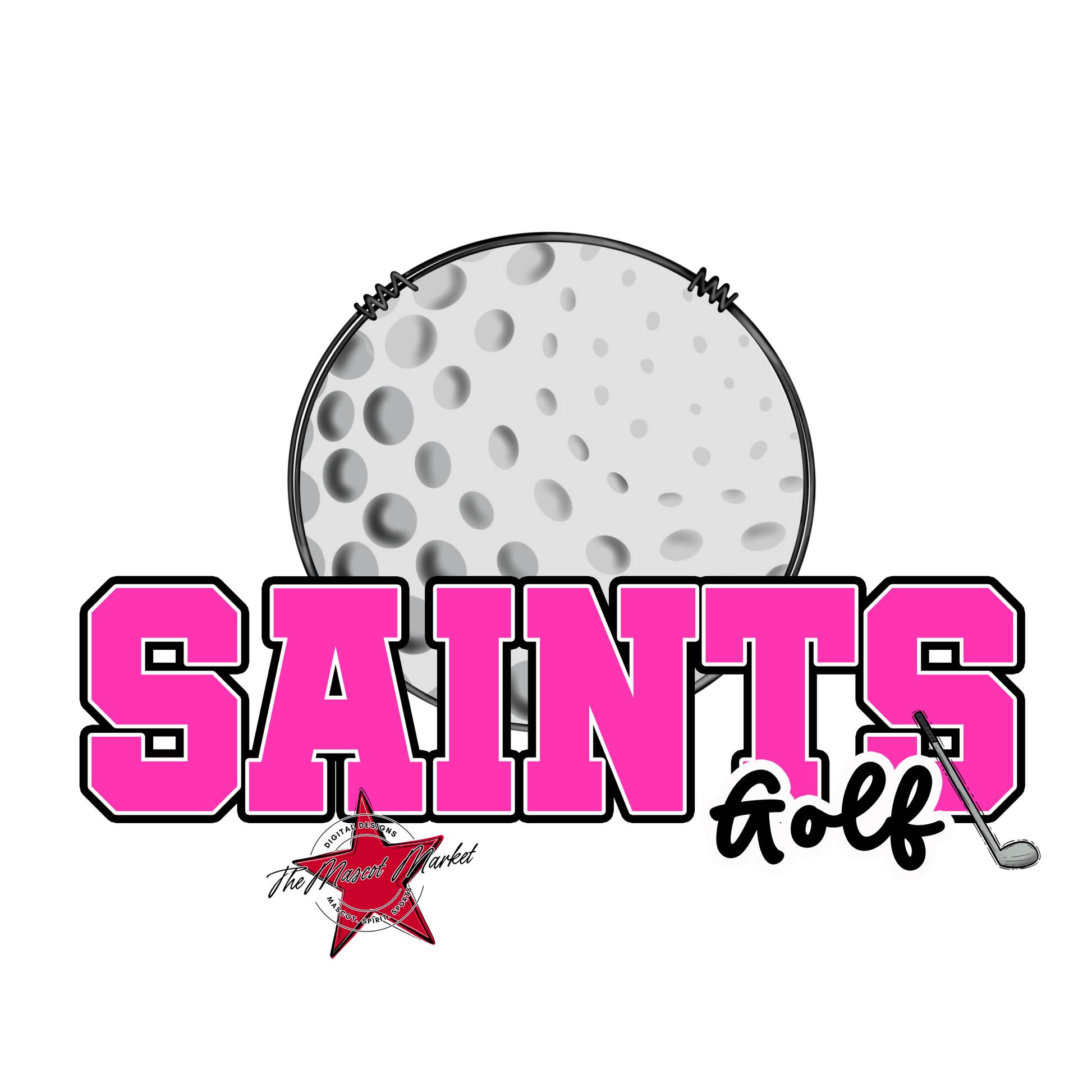 Saints Varsity Golf-Pink