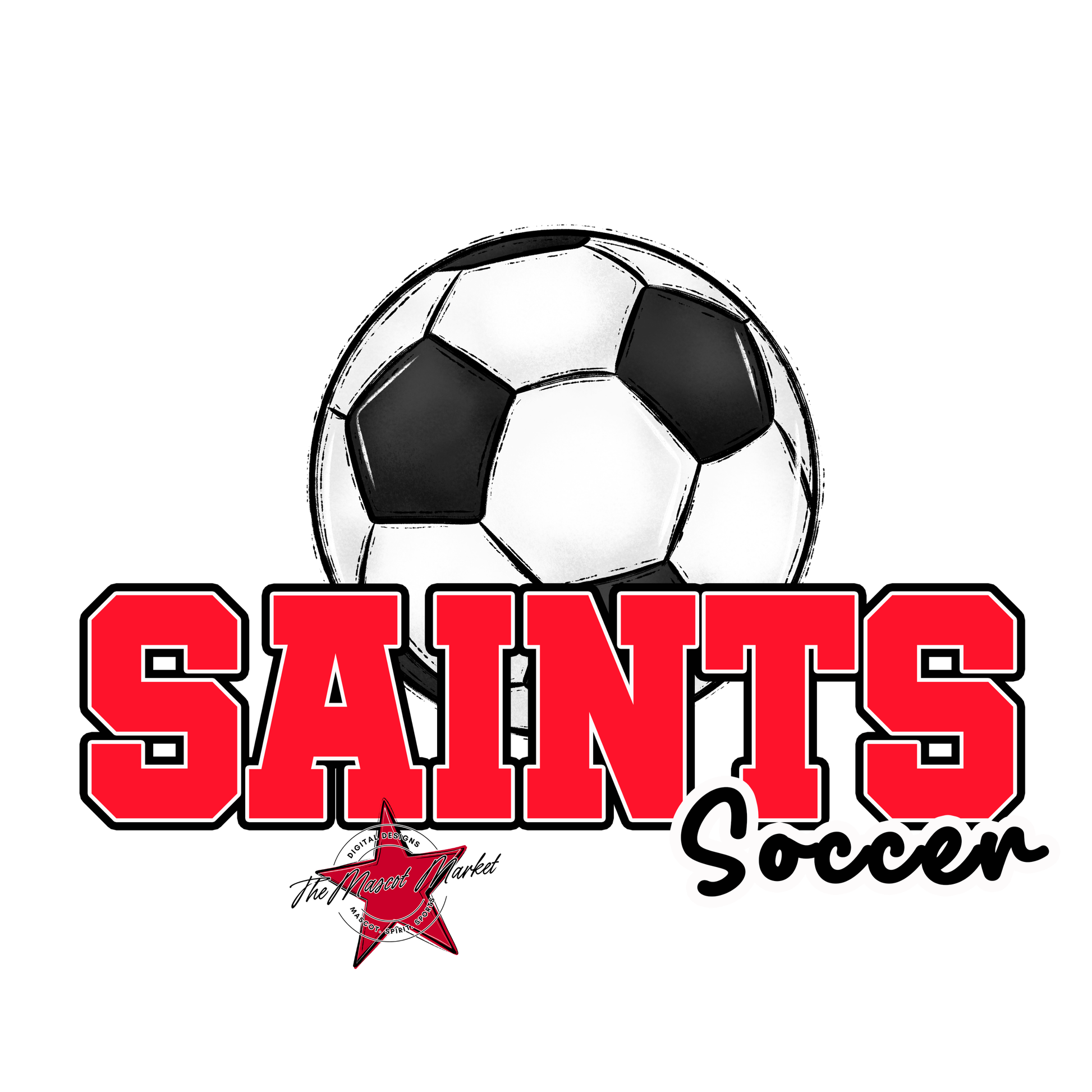 Saints Varsity Soccer-Bright Red