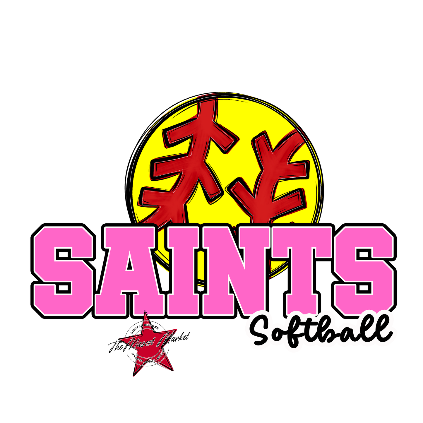 Saints Varsity Softball-Baby Pink