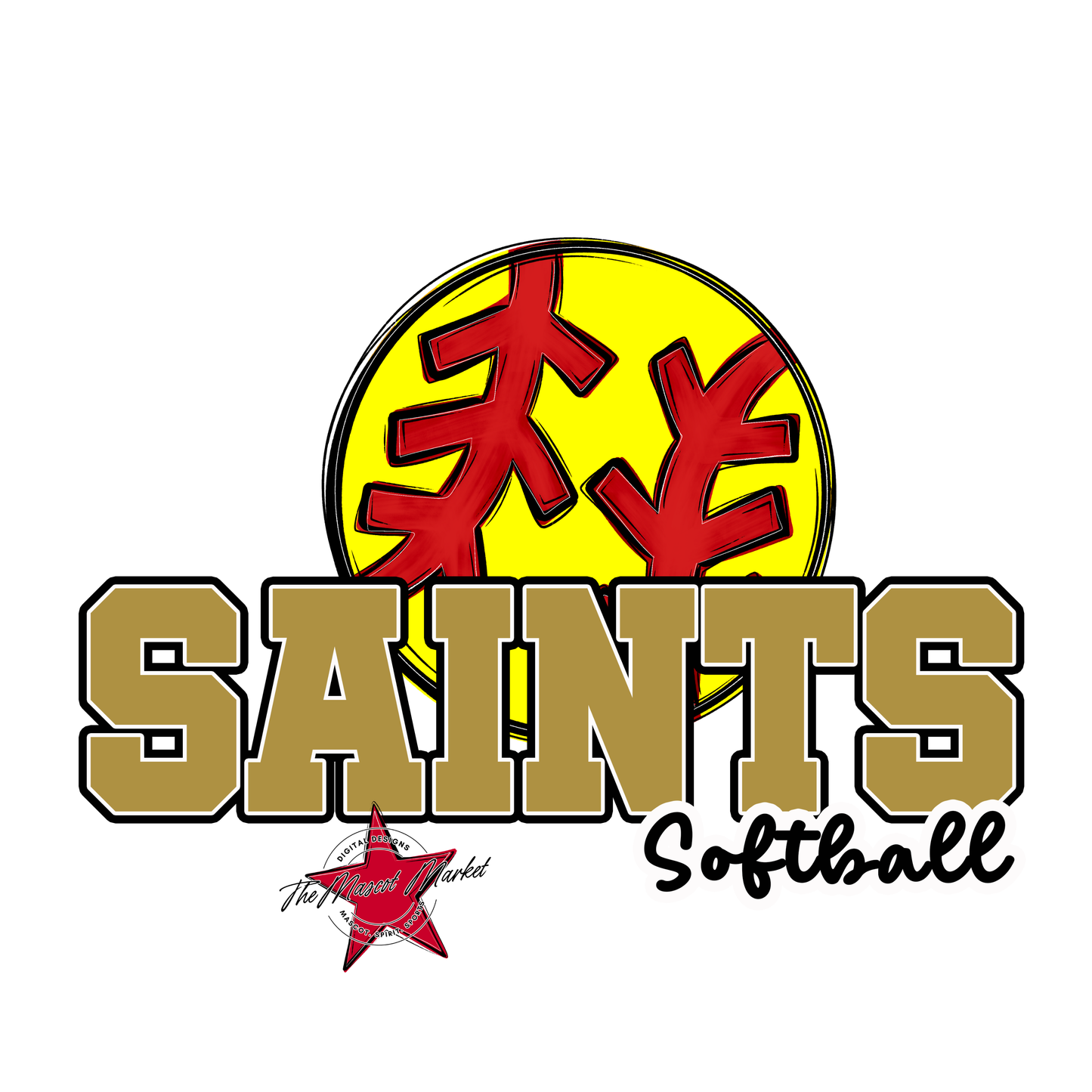 Saints Varsity Softball-Gold