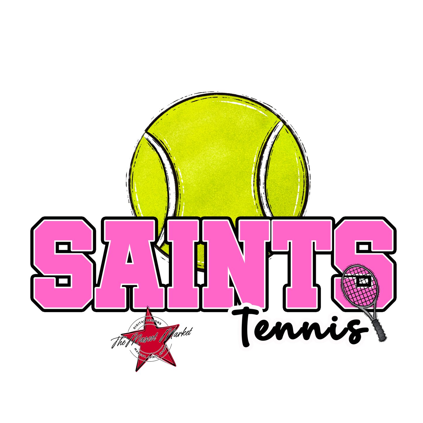 Saints Varsity Tennis-Baby Pink