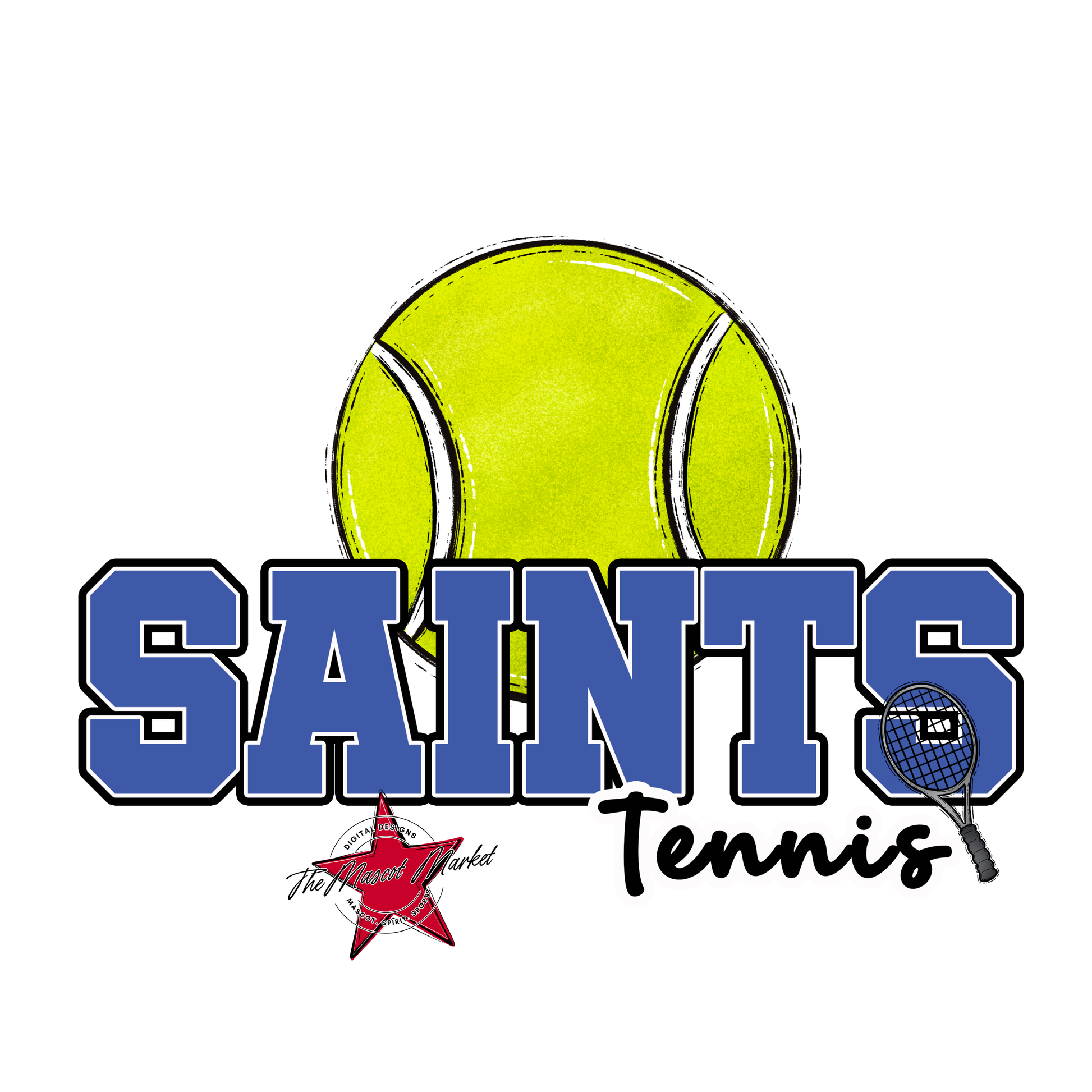 Saints Varsity Tennis-Off Blue