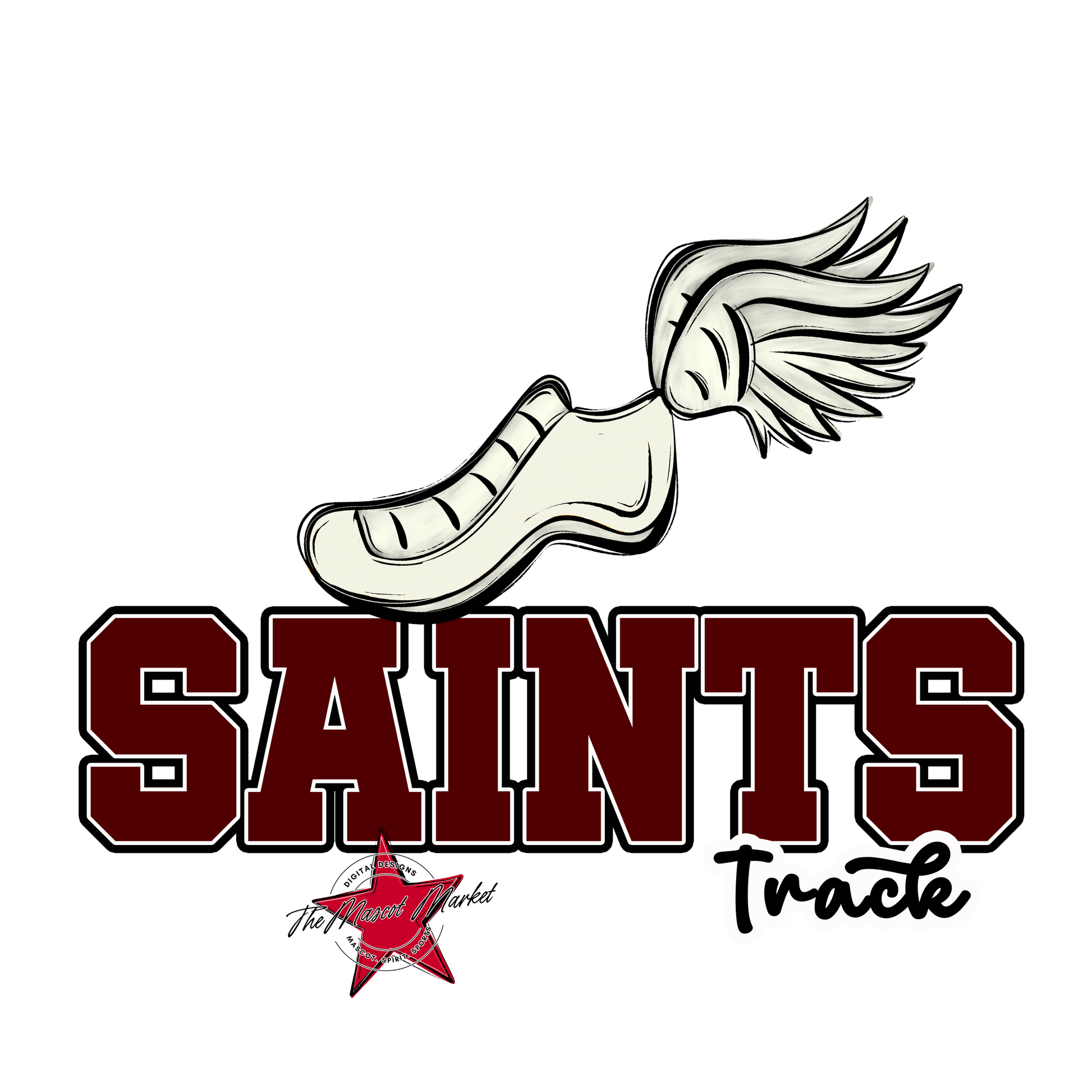 Saints Varsity Track-Maroon