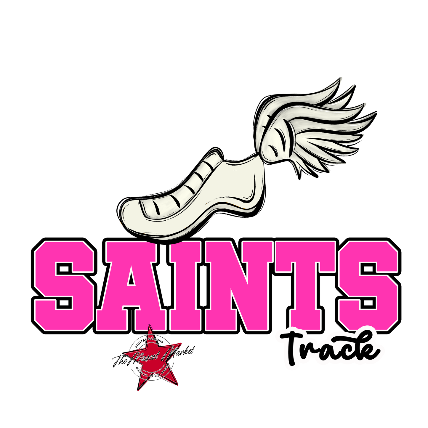 Saints Varsity Track-Pink
